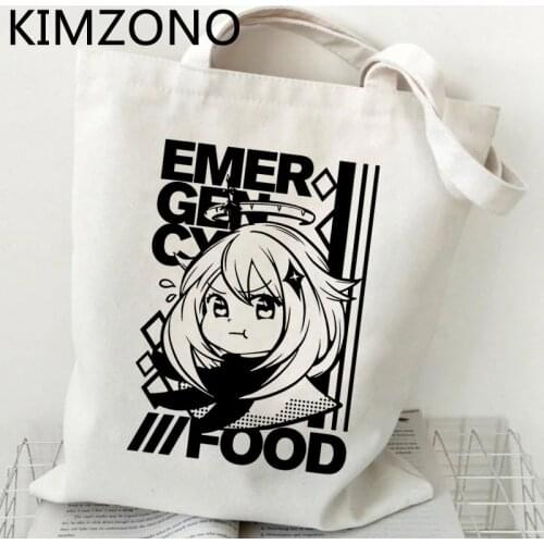 Genshin shopping bag reusable tote shopping shopper bag reciclaje sac cabas ecobag jute sac toile