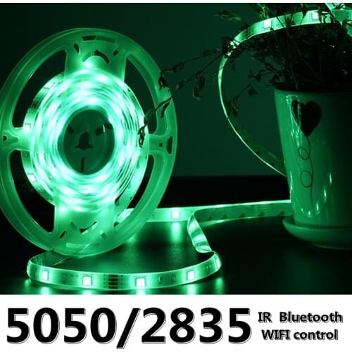 LED Strip Lights WIFI RGB 5050 SMD 2835 Waterproof Lamp Flexible Tape Diode luces led Neon 5M 10M DC12V For Room Decor Bluetooth