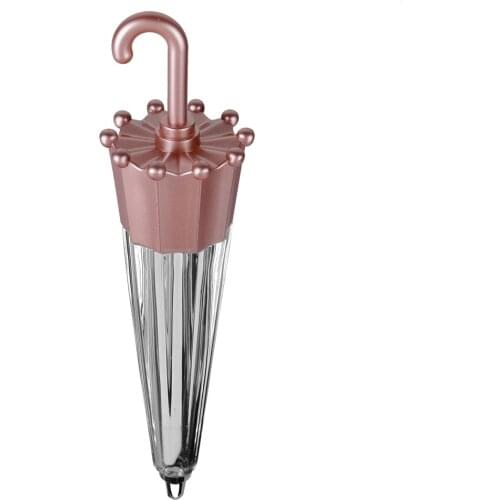 5.5ml Creative Umbrella Shaped Empty Lip Gloss Tube Lip Glaze Containers Refillable Cosmetic Bottle DIY Vials Rose Gold