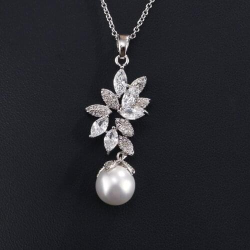 2021 New Fashion Leaf Pendant 925 Sterling Silver Neckalce For Woman Anniversary Gift Jewelry Wholesale X6063
