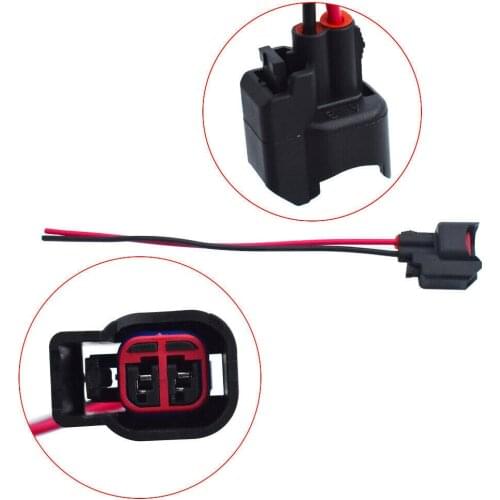 1/4/8/12/20/50/100pcs/lot Fuel Injector Plug Pigtail Wire Harness Cable ID1000 ID1200 EV6 EV14 USCAR Connector For Honda & Acura