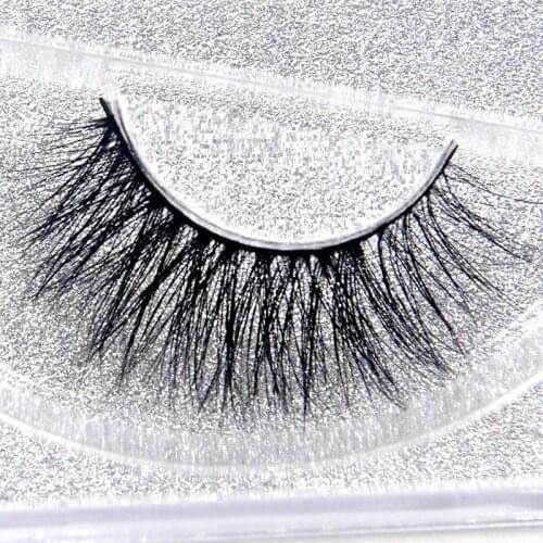 1pc natural False Eyelashes 3D Mink Lashes Luxury Hand Made Mink Eyelash High Volume Cruelty Free Mink Eyelashes Upper Lash A12