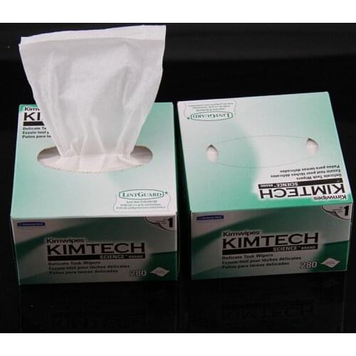 10PCS Kimwipes brand fiber cleaning paper Optical fiber cleaning paper 280pcs/Box Kimwipes For FTTH wipe tools