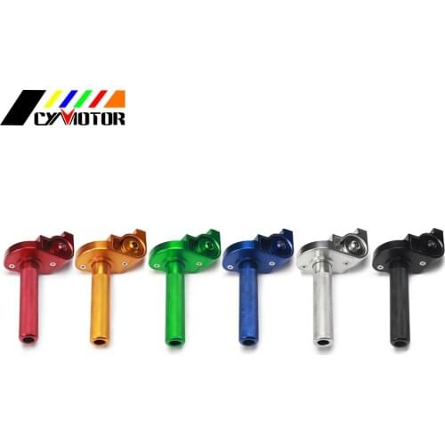 22MM 7/8'' CNC Aluminum Throttle Tube Clamp Twist For KAWASAKI HONDA SUZUKI YAMAHA Pitster Motovert SSR SDG RCM Thumpstar