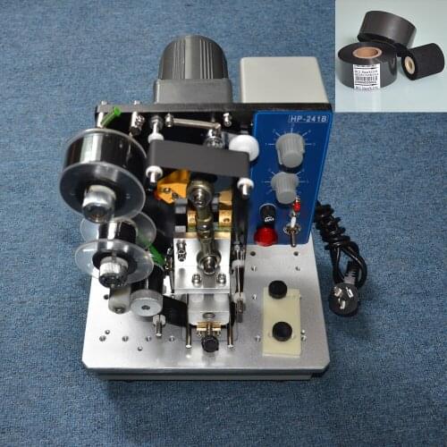 241B type mark and code machine on plastic bags