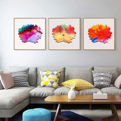 R58E 3 Pcs Afro Female Beauty Head Keychain Resin Mold Tray Coaster Silicone Mould