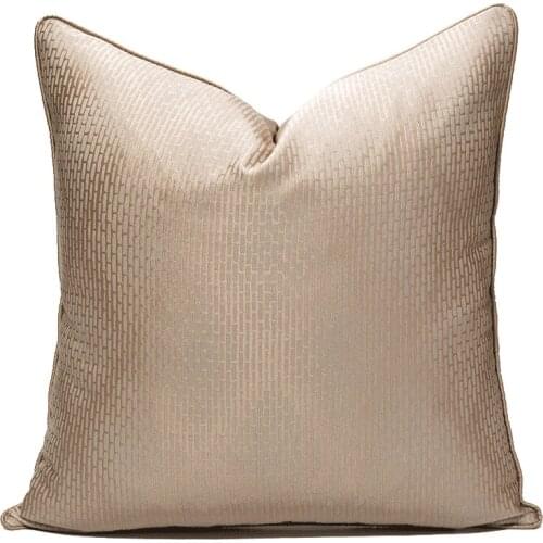 30*50cm/45*45cm/50*50cm Grid Brown Hug Pillowcase Satin Plaid Sofa Cover Solid Color Cushion Pillow Pillowcase Polyester