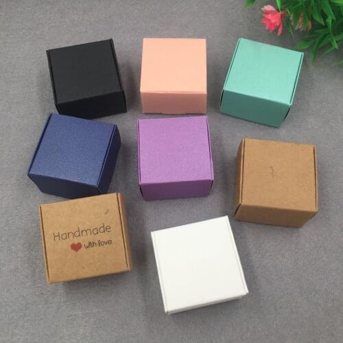 30 PCs 4x 4x 2.5cm Multi-color Mini Cute Box DIY Wedding Candy/Chocolate Packaged Jewelry Receiving Container