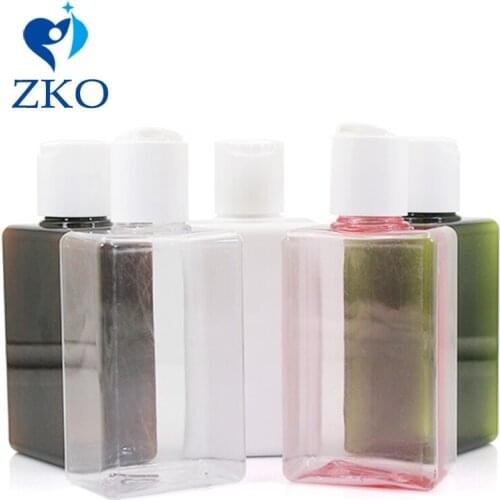 5pcs 150ml PETG Disc Cap Free Shipping Empty Refillable Portable Emulsion Essential Oil Liquid Container Squeeze Square Bottle
