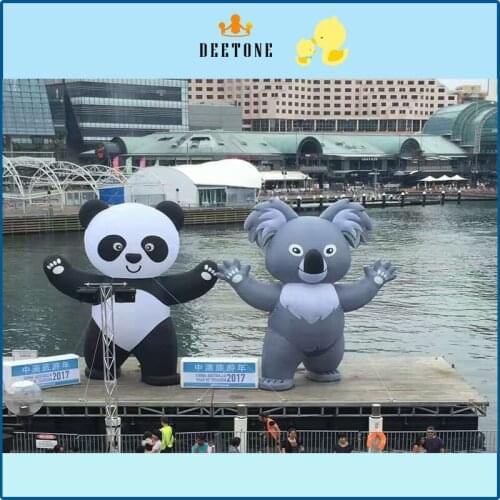The 8-metre Oxford cloth inflatable panda for sale, inflatable cartoon panda, inflatable arch for advertising campaign display e