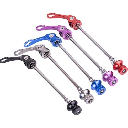 ALUMINUM Bicycle Quick Release Skewer Lever Road Bike QR 9mm 5mm Front Rear 100mm135MM Wheel Hub Lightweight Quick Skewers