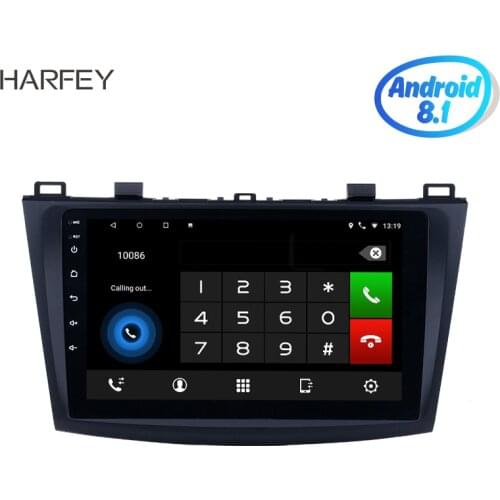 Harfey 9 inch Android 8.1 Car Radio for 2009 2010 2011 2012 MAZDA 3 with GPS Bluetooth WIFI USB 1080P car multimedia player