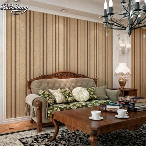 Beibehang American retro do old personality wallpaper living room bedroom backdrop non - woven vertical stripes