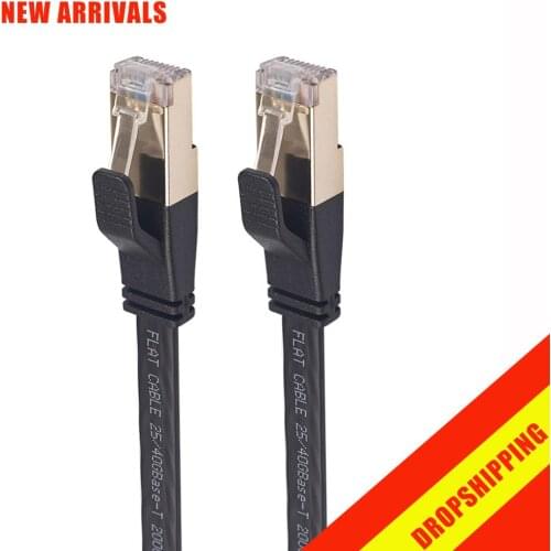 Cat8 Ethernet Cable SFTP 40Gbps Super Speed Cat 8 Network LAN Patch Cord with Gold Plated RJ45 Connector for Router Modem PC