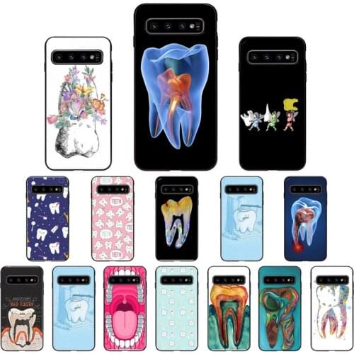 Dental Definitions tooth Phone Case For Samsung Galaxy S10E S20 Ultra S10 S21 S7 S8 S9 Plus S21Plus S20FE
