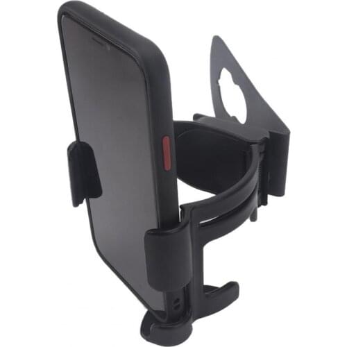 Phone Water Cup Holder Multi-function Adjustable ABS 2 in 1 Bolt-on Water Cup Holder for Jeep Wrangler JK JKU Models 2012-2018