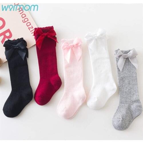 Warmom Childrens Socks Solid Striped Summer Spring Boy Anti Slip Newborn Baby Socks Cotton Infant Socks For Girls Leg Warmer