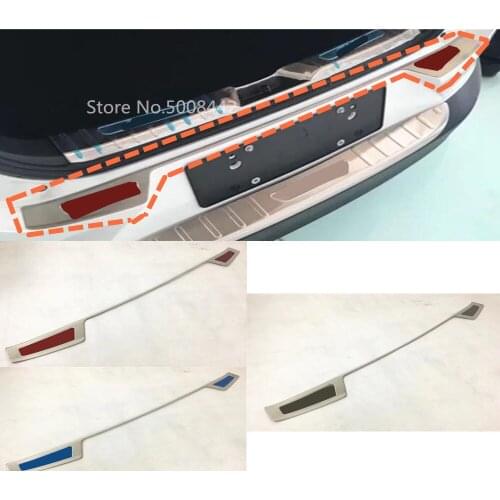 For Mazda CX-3 CX3 2017 2018 2019 2020 Car Styling Rear Bumper Threshold Trunk Trim Cover Stainless Steel Plate Pedal 1pcs