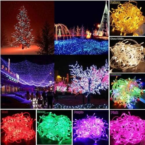 10M 20M 30M 50M 100M LED String Fairy Light Holiday Patio Christmas Wedding decoration AC220V Waterproof outdoor light garland