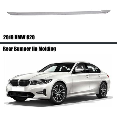 For BMW G20 2019 2020 2021 Chrome Rear Bumper Protect Strip Cover Trim Car Exterior Accessories Styling