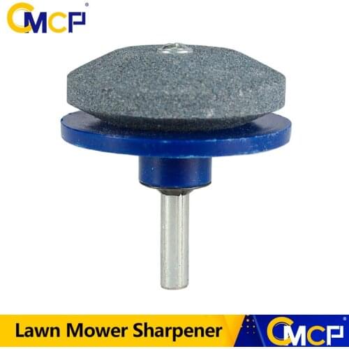 CMCP 48mm Faster Lawn Mower Sharpener Lawnmower Blade Sharpener Universal Grinding Rotary Drill Cut Knife Sharpener