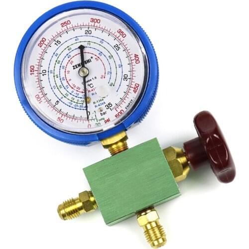 High/Low Pressure Manifold Gauge With Valve A/C Air Conditioning 1pcs/2pcs High Quality R134a R404a R22 R410a Manometer