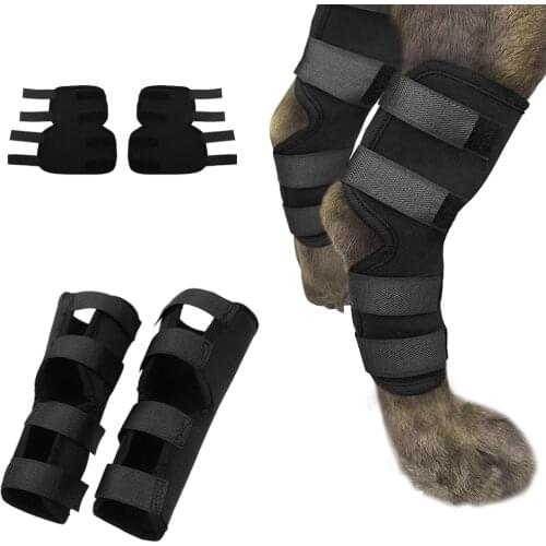 Dog Recovery Sleeve Knee Pad Large Dog Support Ankle Brace Breathable Hind Leg Hock Joint Wrap Injury Recover Dog Legs Protector