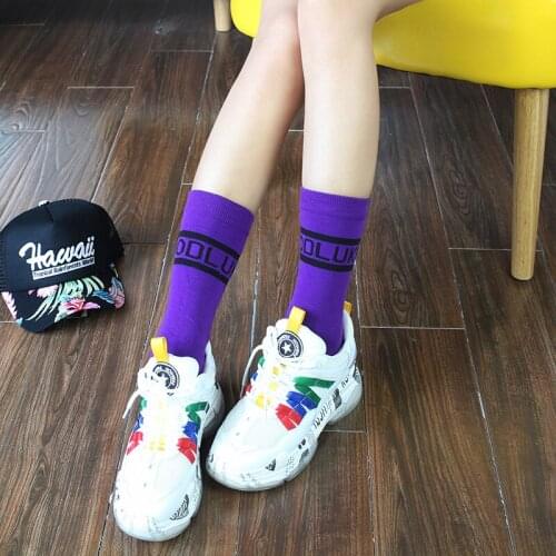 Candy New Womens Socks Cotton Socks, Hosiery Letters, Stockings Korean Version Ins Socks Women
