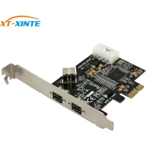 PCI Express PCI-E x1 to 3 Ports 1394B Controller Card Add On Card for FireWire 800 IEEE 1394 B 2+1 Digital Camera Video Capture