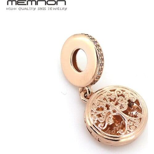 Family Roots dangle rose gold Charms fit 925 sterling silver beads charm bracelet necklaces diy pendant for women Jewelry making