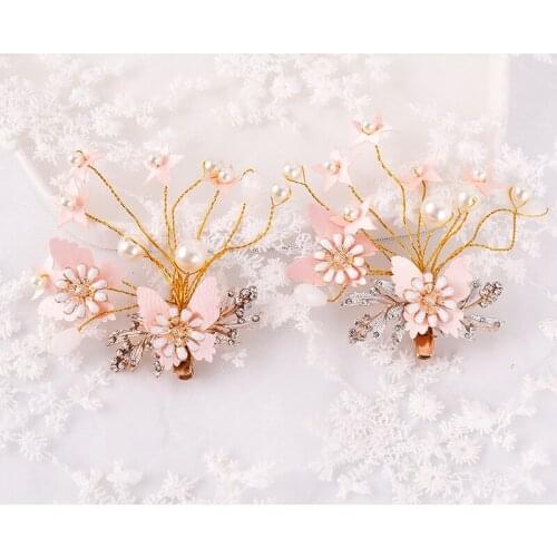 Wedding Bridal White Pearl Butterfly Bridesmaid Hairband Head Band Headband Jewelry Accessories Tiaras Hairpins BN