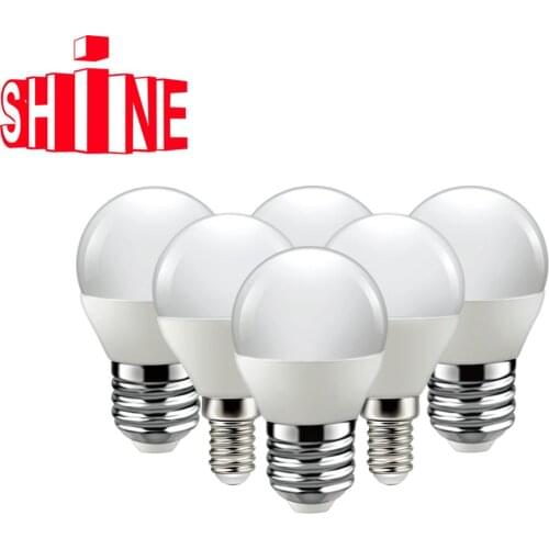 6pcs/Lot LED Bulb for Home Decoration Office G45 5W 7W E14 E27 3000K 6000K Lampada 220V-240V Lamp Bombillas