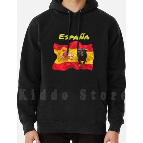 Spain Hoodies Long Sleeve Spain Bull Bullfighter