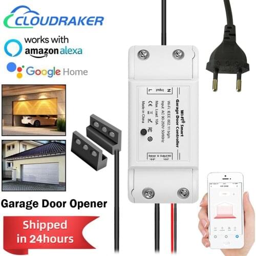 WiFi Garage Door Opener Smart Gate Door Controllor Compatible With Alexa Echo Google Home Smart Life Tuya Smart iOS Android APP