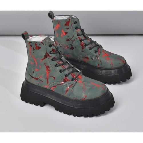 BLWBYL Women Boots High Quality Leather Platform Winter Boot Casual Motorcycle Woman Shoes Fashion Women Boots 2021 NEW