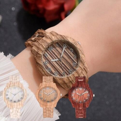 Relogio Feminino Womens Watches Fashion Men watch Silica gel Strap Imitating wood grain Luxury Watch Couples Gift Ladies Clock