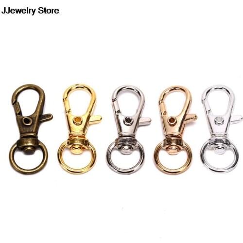 10pc Swivel Lobster Keychain Leather Bag Handbag Purse Shoulder Strap Belt Clasp Clip Buckle Key Ring Dog Chain Collar Snap