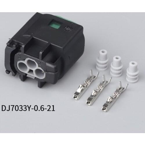 100 set 3 Pin Tyco AMP female accelerator pedal waterproof electrical connector plug for Benz 2-967642-1