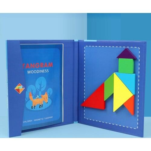 3D Puzzles Jigsaw Education Children Wooden Model ToysAnimal Building Learning Puzzle Magnetic Baby Educational toys Game