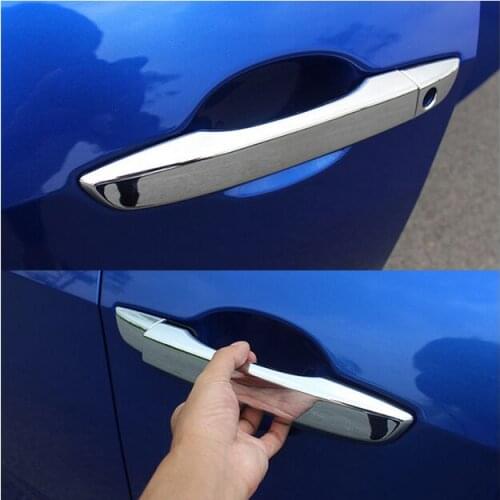 FIT FOR HONDA CIVIC 2016 2017 CHROME LHD DOOR SIDE HANDLE COVER CAP CATCH KEY HOLE TRIM BEZEL MOLDING GARNISH OVERLAY CAP 8pcs