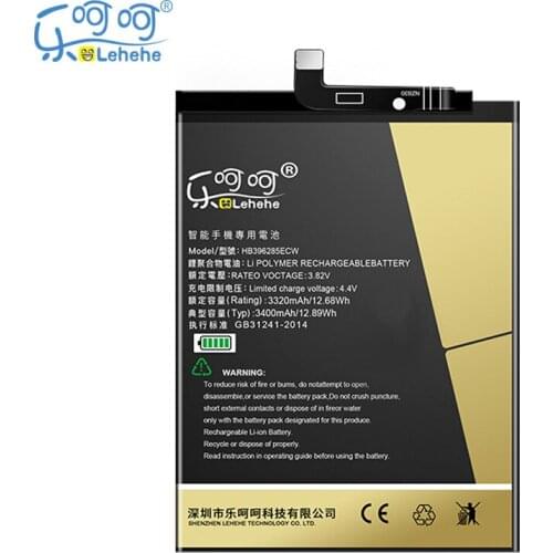 New LEHEHE Battery for Huawei P20 Honor 10 3400mAh HB396285ECW COL-AL00 COL-AL10 COL-TL00 COL-TL10 COL-L29 with Tools Gifts