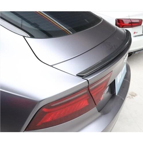 Carbon Fiber Car Rear Wing Trunk Lip Spoilers Fits For Audi A7 RS7 2012 2013 2014 2015 2016 2017 2018