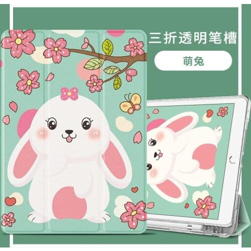 Case For iPad Air 3 Case Pro 2020 11 Inch With Pencil Holder Fold Cartoon Case For iPad Air 2 Case 9.7 3 Mini 4 5 2019 Cover