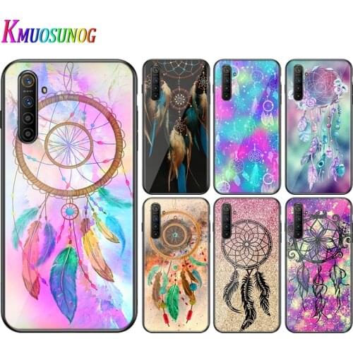 For OPPO A5 A9 2020 F7 Phone Cover Shell Dream Catcher Mandala for OPPO Reno 2 Z 2Z 2F 3 4 Pro 5G Bright Black Phone Case