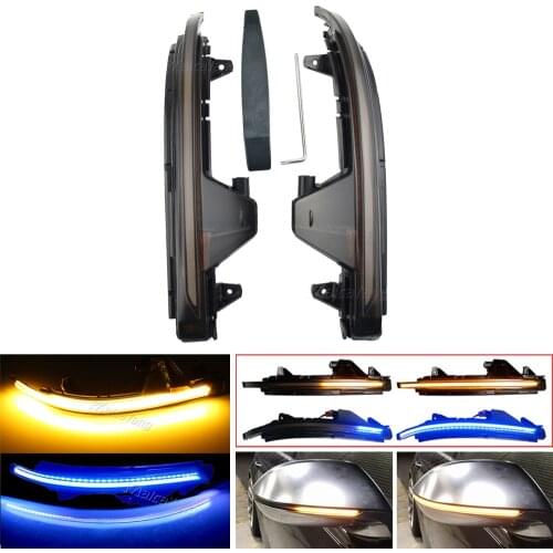 For Audi A7 S7 RS7 4G8 2010-2017 Dynamic Turn Signal Blinker Light Side Rearview Mirror Sequential Indicator Lamp
