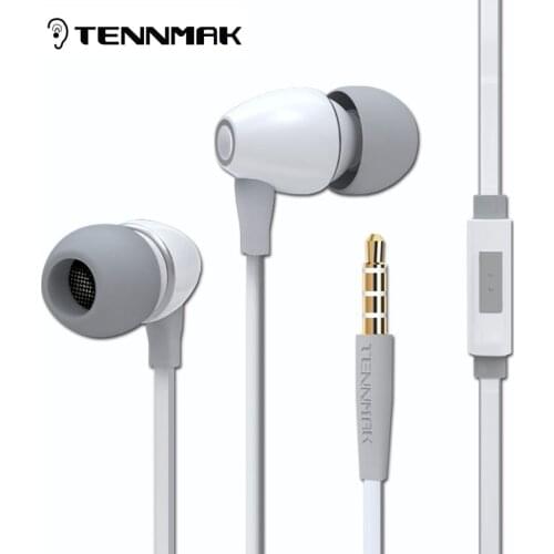 TENNMAK Porcelain 3.5mm Earphones High Quality Metal Earbud * 3 colors