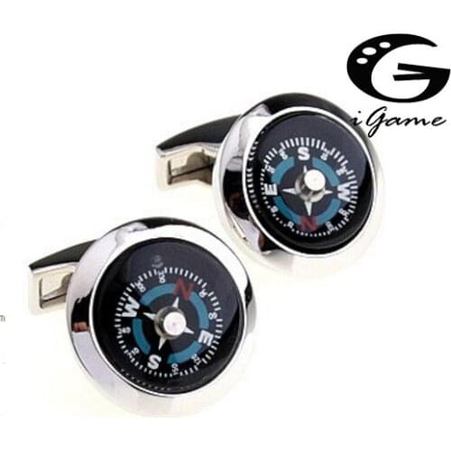 Functional Compass Novelty Style Top Quality Copper Wholesale Cuff Links