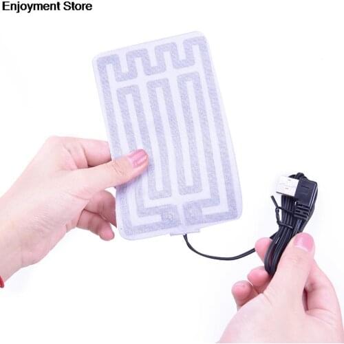 Heating Pad Hand Warmer Heated Insole USB Heating Film Electric Heat Mat NEW