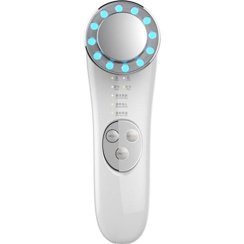 Facial Massager Thermostatic Face Cleanser Lifting Device with Red & Blue LED High Frequency USB Skin Care Tool for Home TK