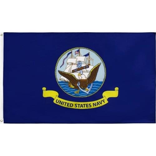 USA US State Navy Flag 3x5FT Vivid Color Decoration Gift Sports Home Holiday Indoor Outdoor Double Stitched Wholesales
